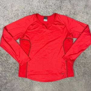 Nike Sphere Dry Shirt Mens Medium Red Running Jogging Gym Workout Y2K